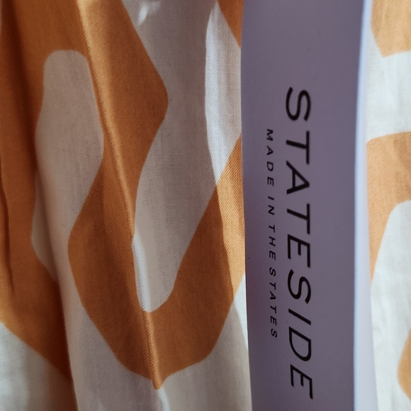 NWT STATESIDE geo print jumper in cantaloupe Sz L - Picture 4 of 5